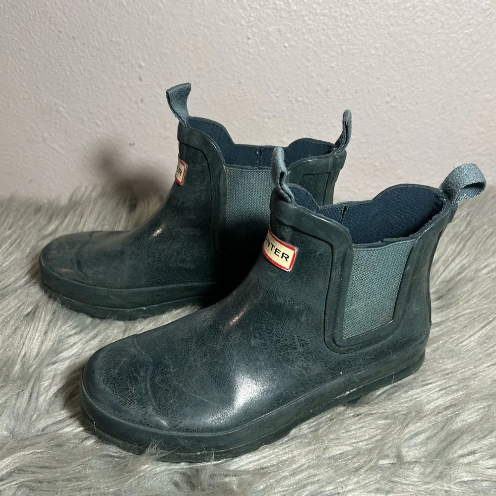 Hunter Girls' Original Gloss Chelsea Rain Boots Size 1